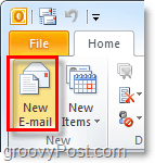 Създайте ново имейл съобщение в Outlook 2010