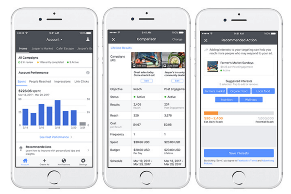 Facebook пусна нови инструменти, оптимизации и ресурси за Ads Manager на мобилни устройства.