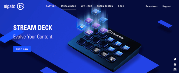 Използвайте Elgato stream deck, за да възпроизвеждате лесно въведение, превключвате сцени, стартирате графики и възпроизвеждате звуци по време на потока си на живо.