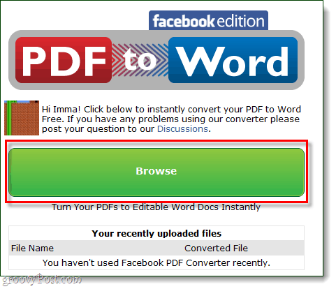 PDF към думата във Facebook