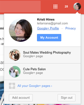 нов достъп до профил в Google Plus