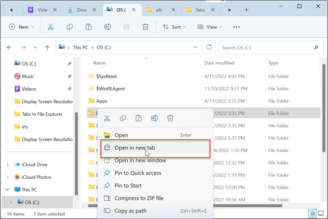 Използвайте раздели в Windows 11 File Explorer