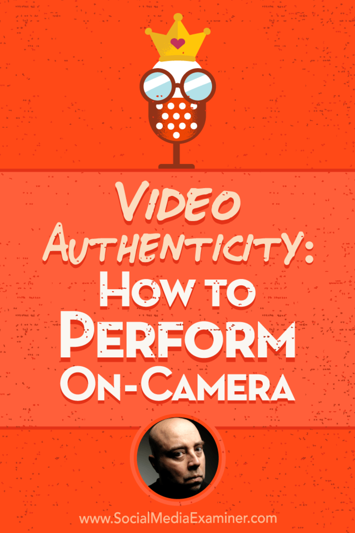 Автентичност на видеоклипа: Как да представим на камера с участието на прозрения от Дейвид Х Лорънс XVII в подкаста за социални медии.