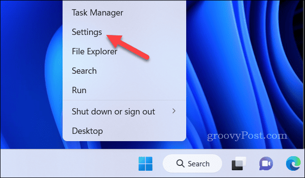 Отворете менюто Настройки на Windows 11