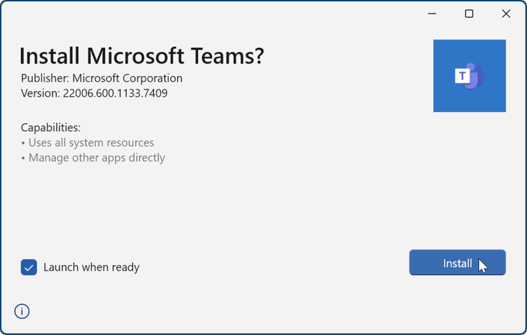 инсталирайте екипи на Microsoft, които не се зареждат