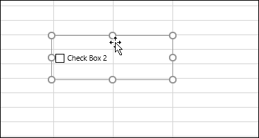 в квадратчето за отметка въведена електронна таблица в Excel