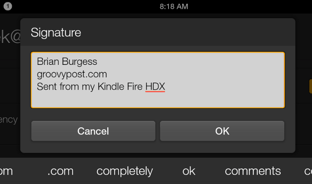 Fire HDX подпис