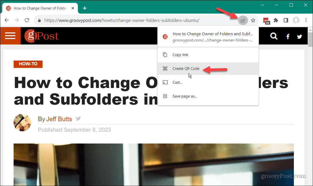 Как да създадете QR код за уеб страница в Chrome или Edge