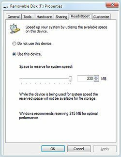 Как да увеличите производителността на Windows 7 и Vista с помощта на ReadyBoost
