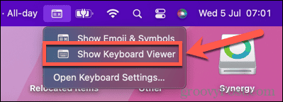 преглед на клавиатурата на mac