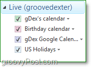 импортирайте Google Календар в Windows Live