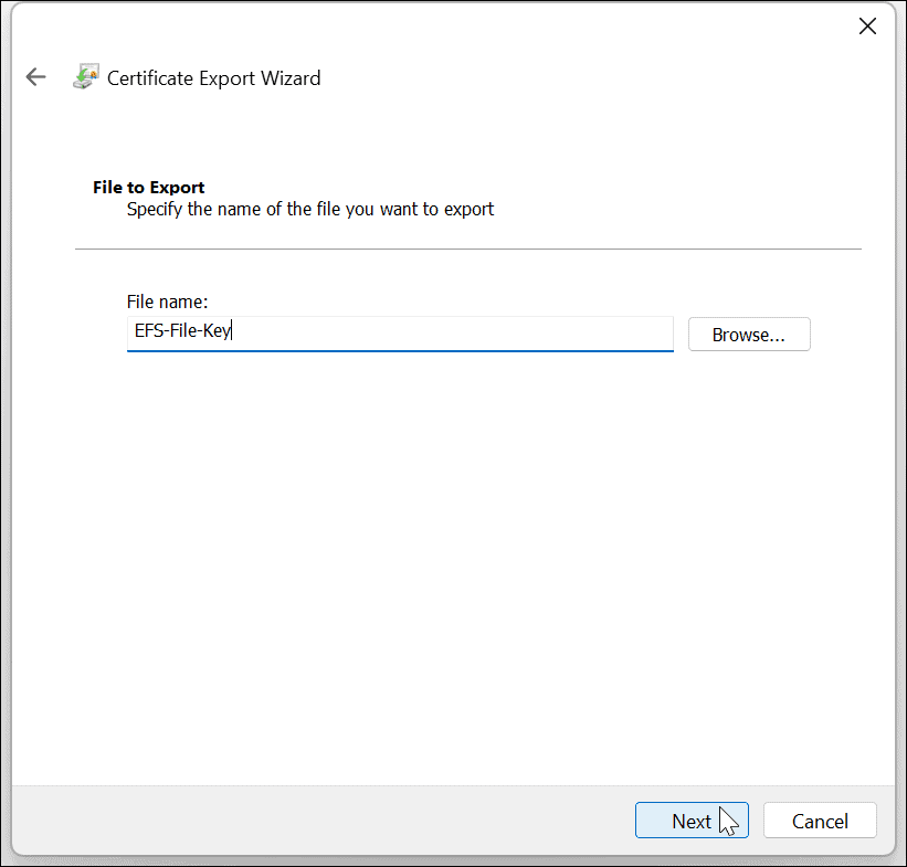 Шифроване на файлове и папки в Windows 11