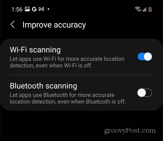 Android Samsung Wi-Fi сканиране Калибриране на google maps