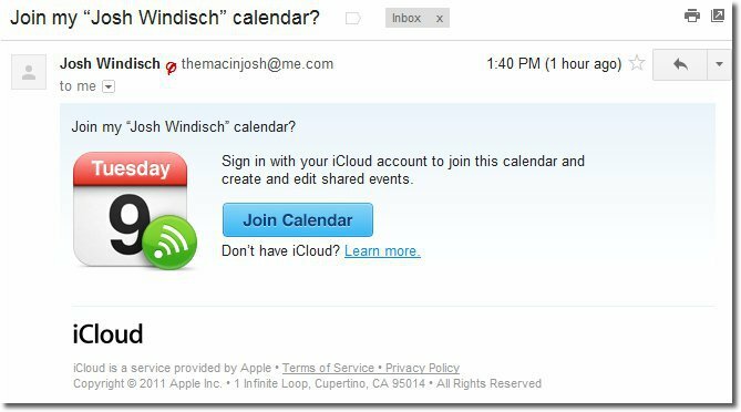 Apple iCloud: Споделяйте публични и частни календари