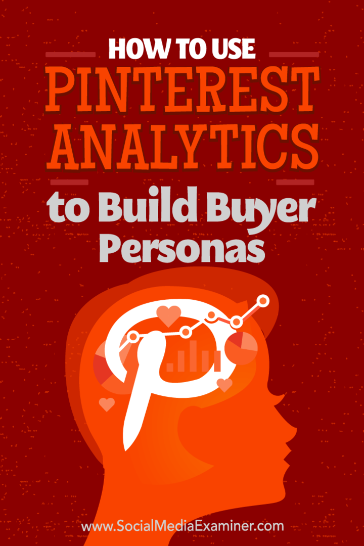Как да използваме Pinterest Analytics за изграждане на личности на купувача: Проверка на социалните медии