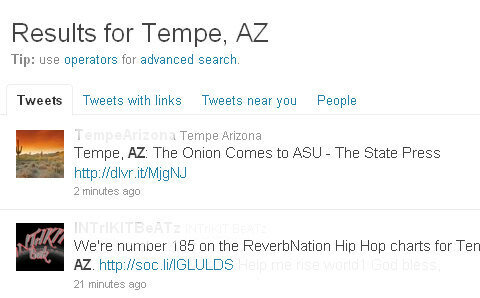 twitter search city tempe tweets redited