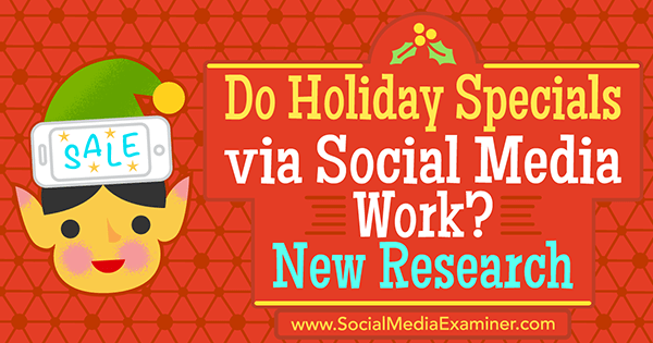 Работят ли специални празници чрез социалните медии? Ново изследване на Мишел Красняк на Social Examiner.