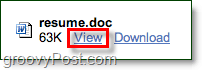 преглед на .doc файлове в Gmail