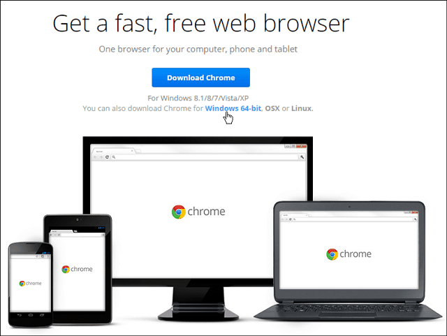 64-битов Google Chrome вече е наличен за Windows 7 и по-горе