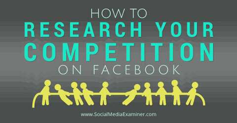 проучете конкуренцията си във facebook
