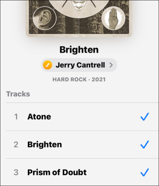 добавените песни създават съвместен плейлист върху музиката на Apple