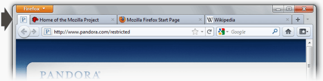 Firefox нови раздели