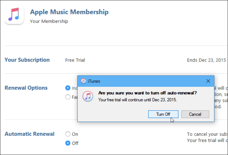 4 iTunes Проверете автоматичното подновяване