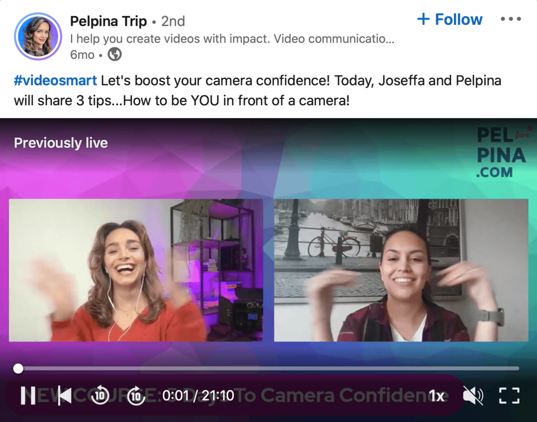 изображение на видео в LinkedIn от Pelpina Trip