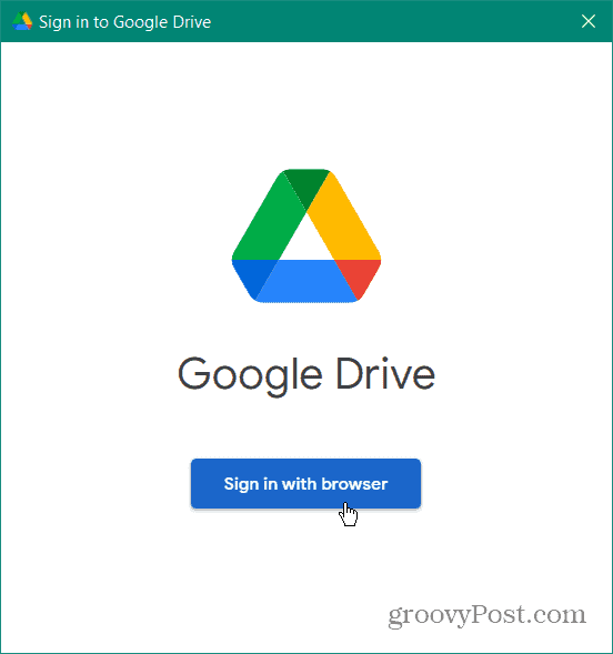  влезте добавете Google Drive към File Explorer