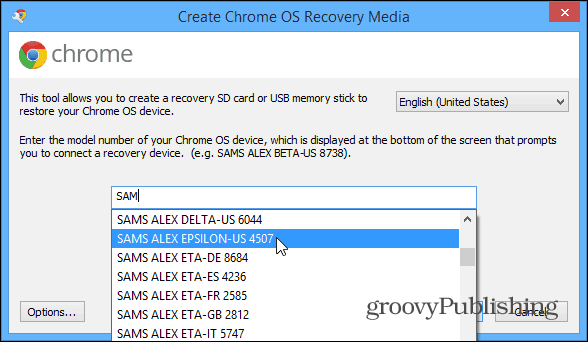 Възстановяване на Chrome OS