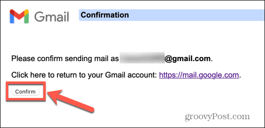 gmail потвърди псевдоним