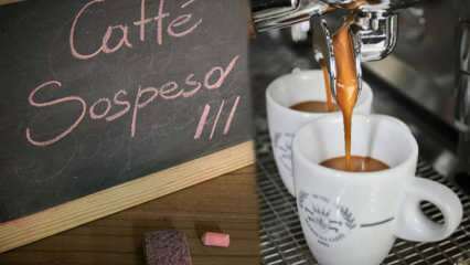 Какво означава висящо кафе? Caffé Sospeso: неаполитанската традиция на окачване на кафе