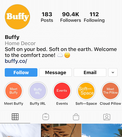 Instagram подчертава албуми в профила на Buffy