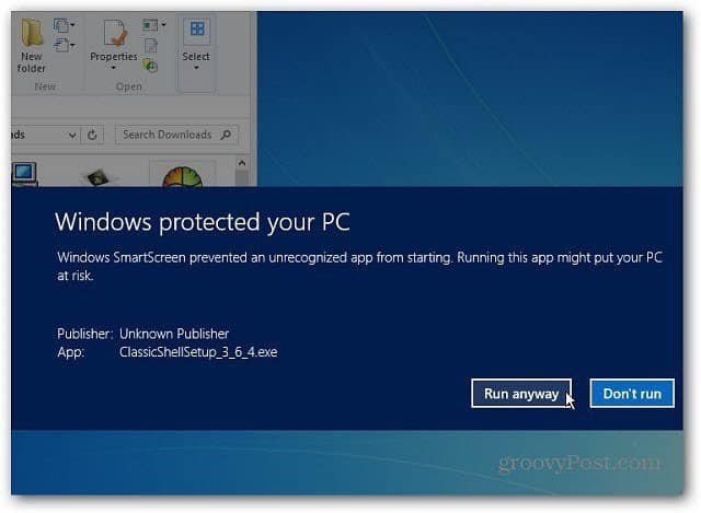 Как да деактивирате Windows 8 SmartScreen