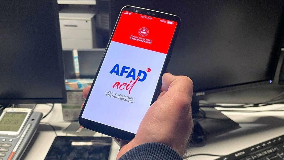 Приложение за спешно повикване AFAD