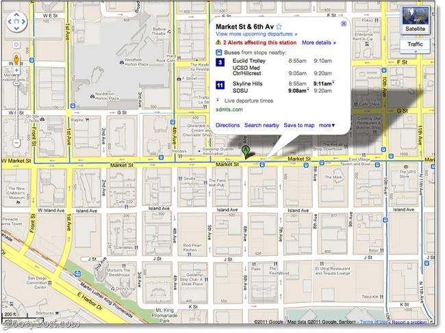 Използвайте актуализации на Google Live Transit, за да видите дали сте пропуснали автобуса