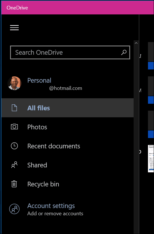 добавете onedrive biz