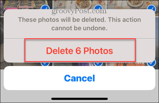 Заключване на снимки на iPhone