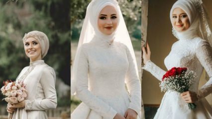 Моделите за булчински ленти за глава през 2019 г. мода на хиджаб 