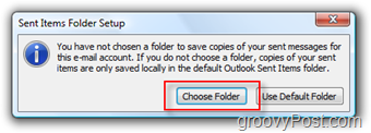 Настройка на папка SEND Mail за iMAP акаунт в Outlook 2007