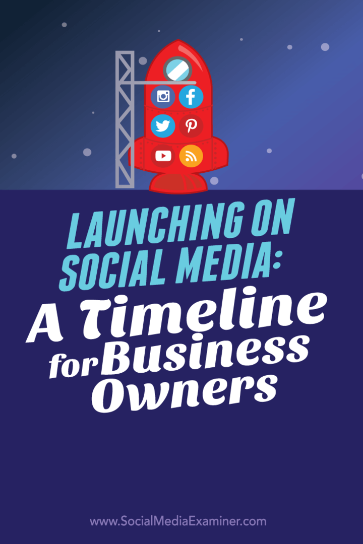 график за социално стартиране за собствениците на бизнес