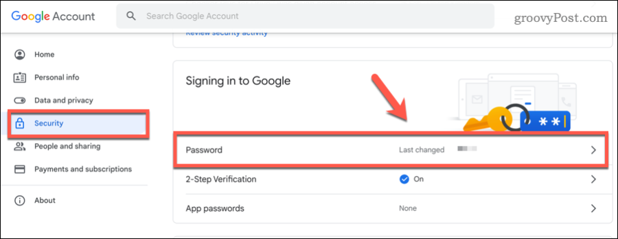 Промяна на паролата за Gmail