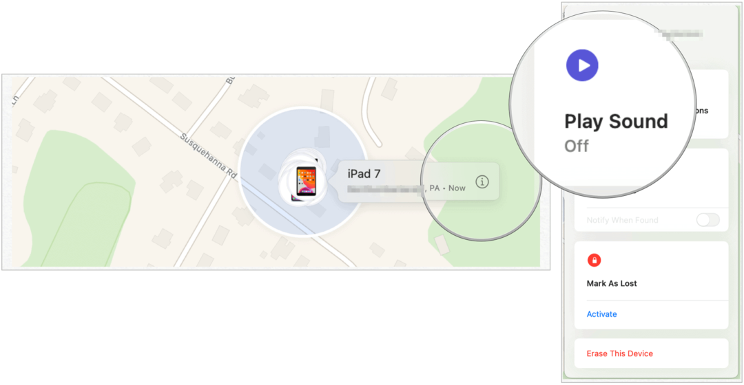 Използване на Find My App на Apple на Mac