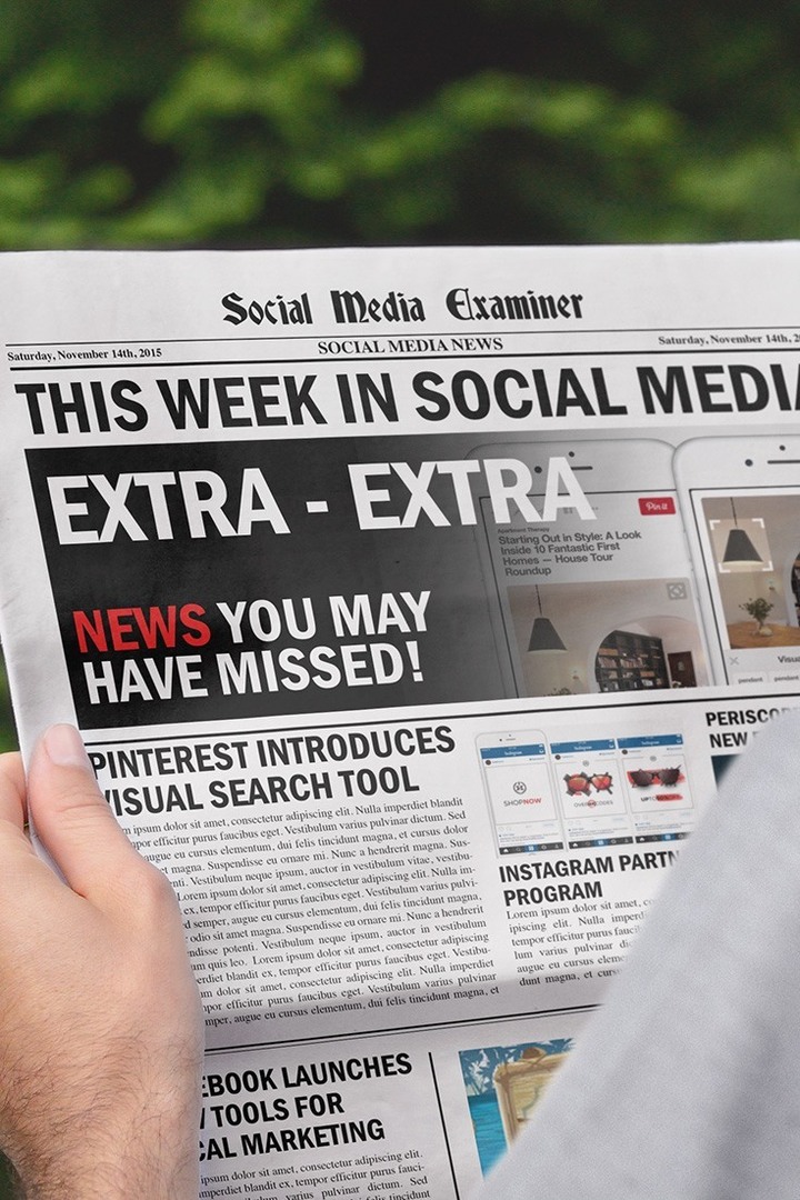 Pinterest стартира визуално търсене: Тази седмица в социалните медии: Проверка на социалните медии