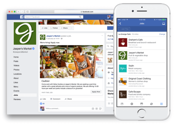 Facebook пуска нови функции, които позволяват публикуване на работа и кандидатстване директно във Facebook.