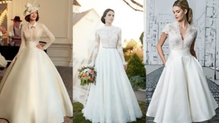 Винтидж сватбена рокля мода
