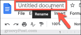 преименувайте google документи