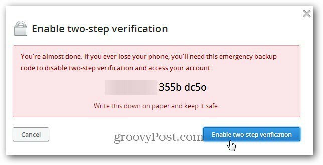 Как да активирате проверката с две стъпки на Dropbox