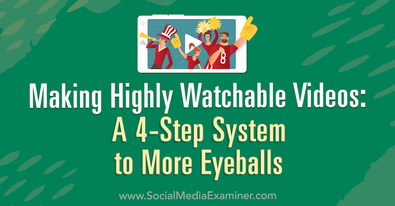 Създаване на видеоклипове с висока гледаемост: 4-стъпкова система за повече очни ябълки от Мат Джонстън в Social Media Examiner.