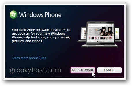 Вземете софтуер за Zune